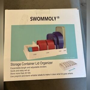 New - Storage Container Lid Organizer